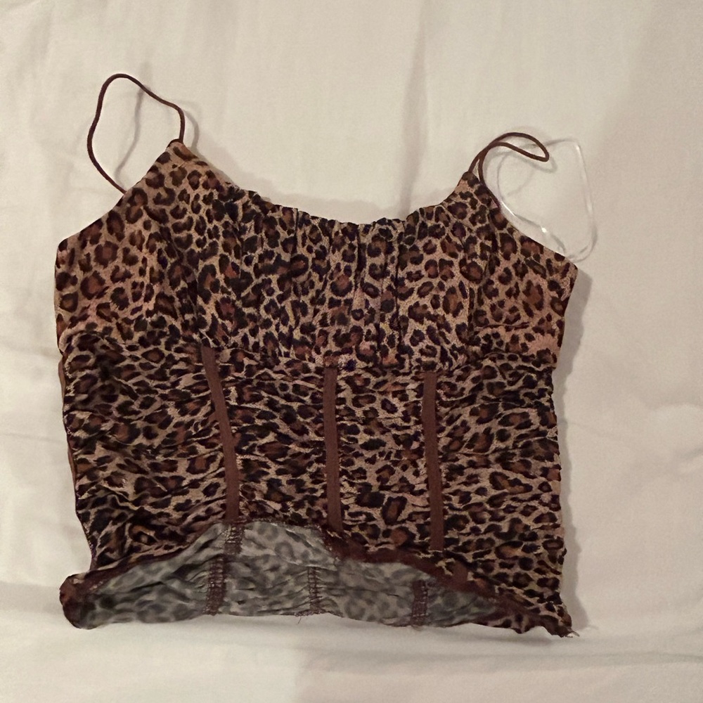 Princess polly cheetah print corset top